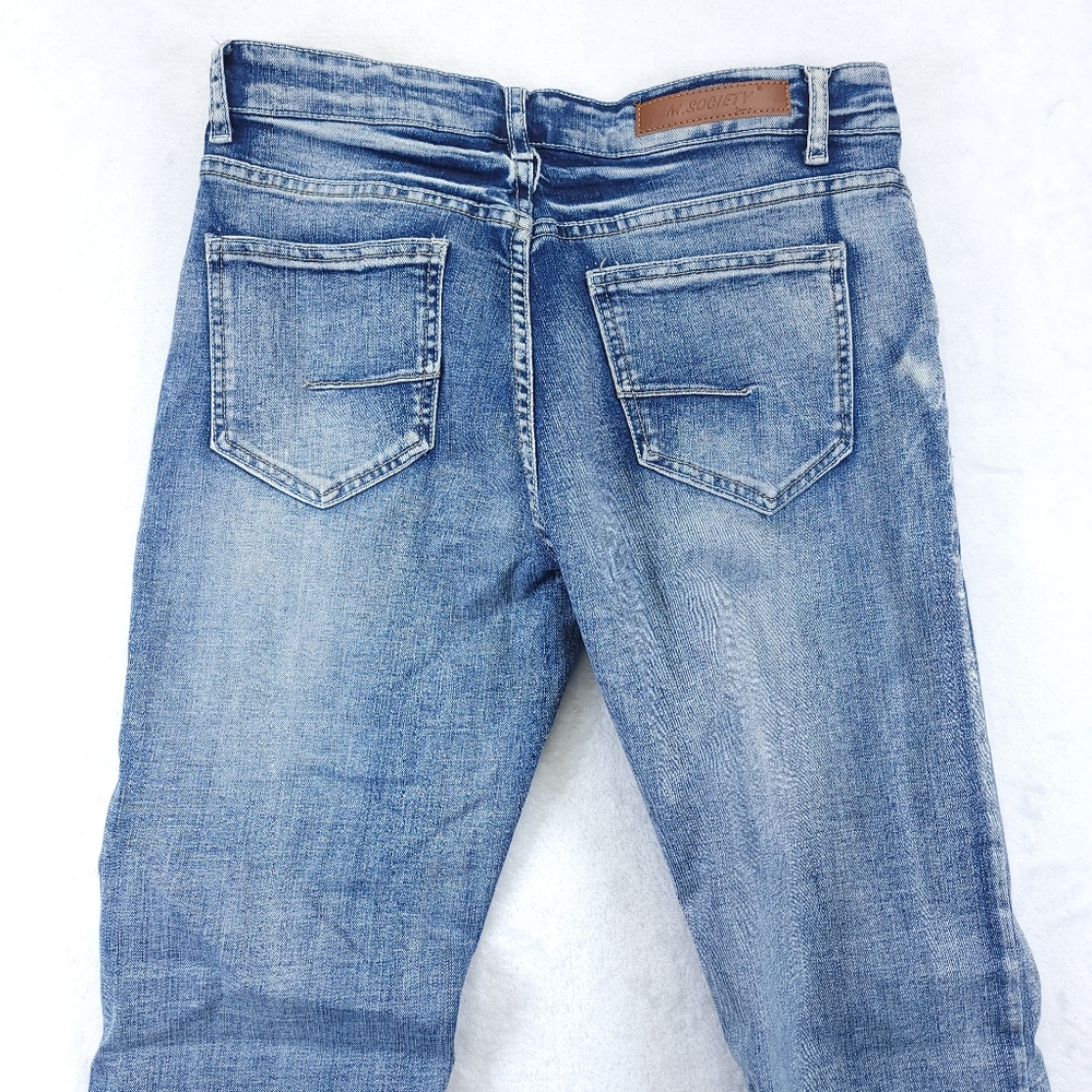 M.SOCIETY Straight Jeans Mens 5 Pocket Size 31x30